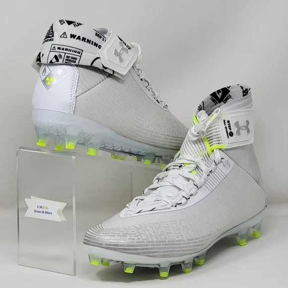 Under Armour Highlight MC Football Cleats Men's Size 11.5 White 3023716-106 New - Picture 3 of 9